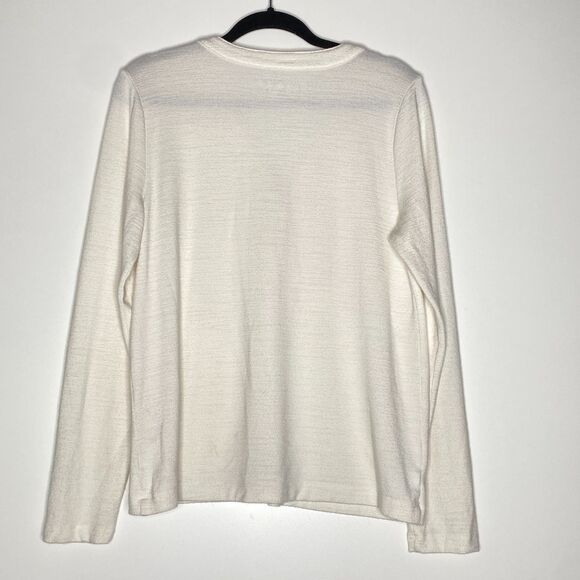 LOFT Henley Long Sleeve Tee Women's Size Large - Picture 6 of 7